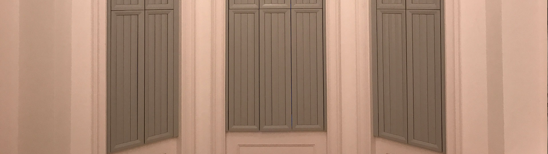 Beautifully sprayed window shutters